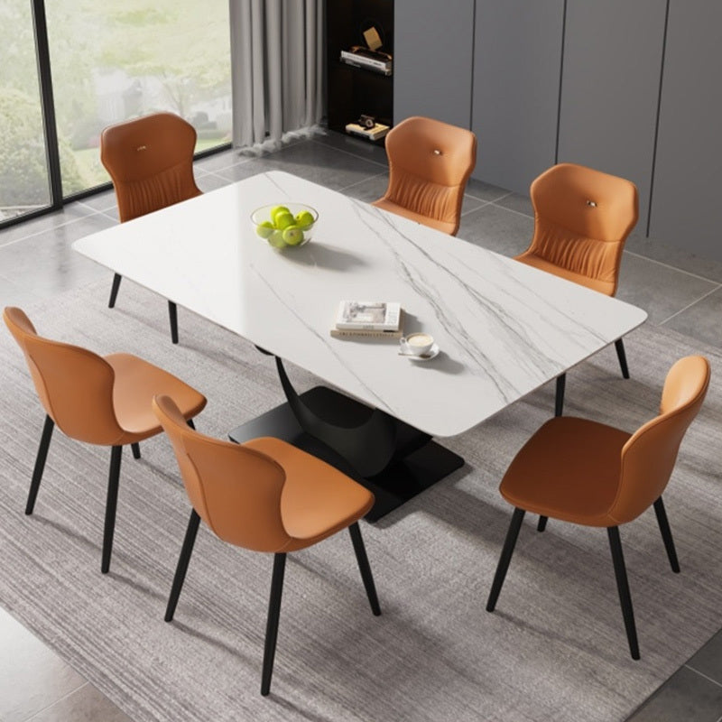 Modern Luxury Dining Table - Contemporary Stone-Top Design