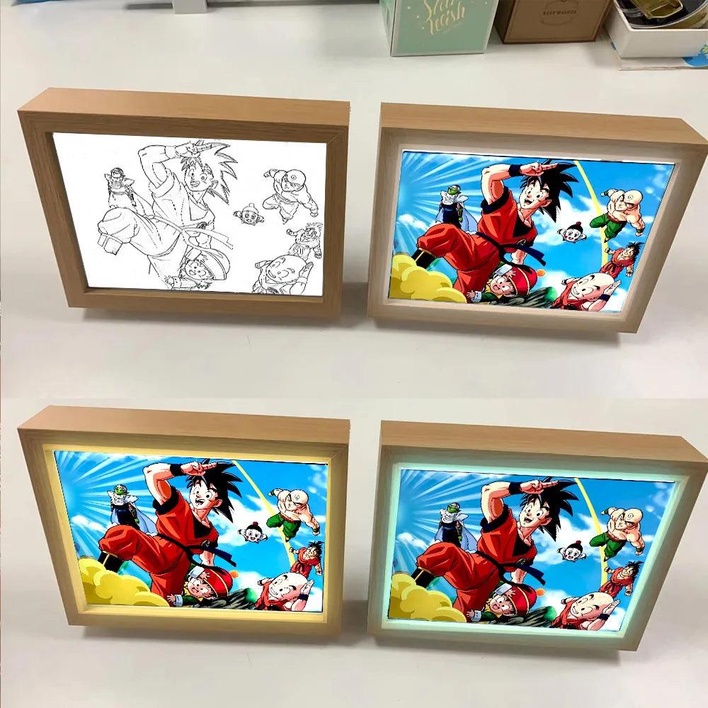 Dragon Ball Z Light Painting Photo Frame