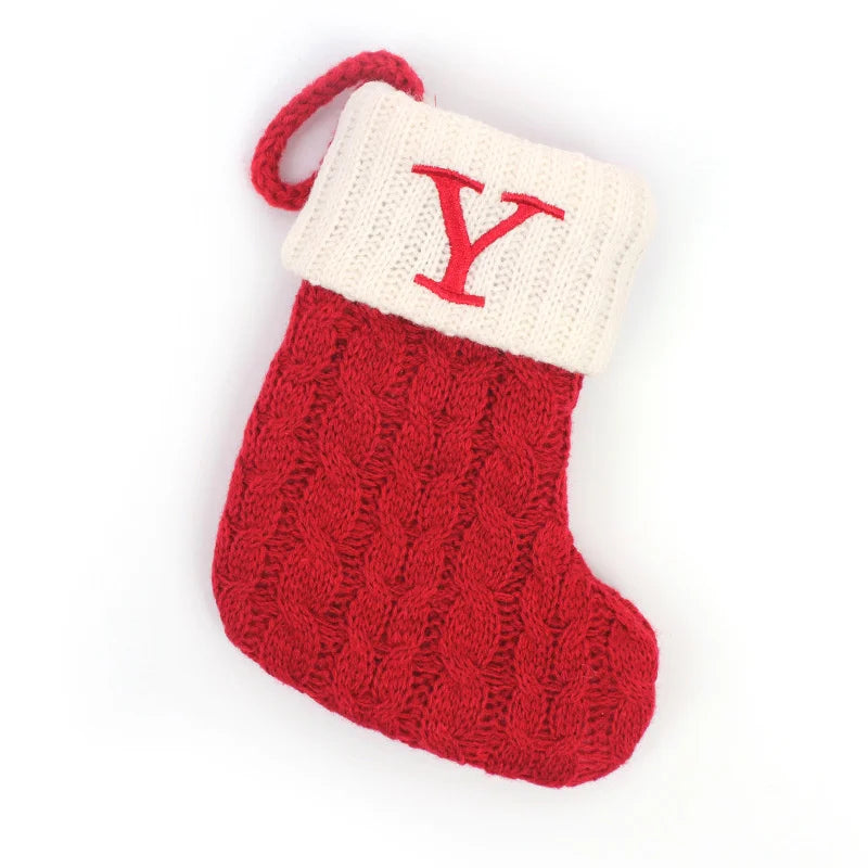 Christmas Stockings – Alphabet Knit Décor