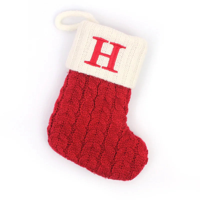 Christmas Stockings – Alphabet Knit Décor