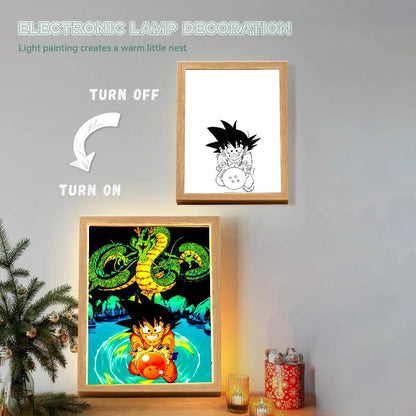 Dragon Ball Z Light Painting Photo Frame