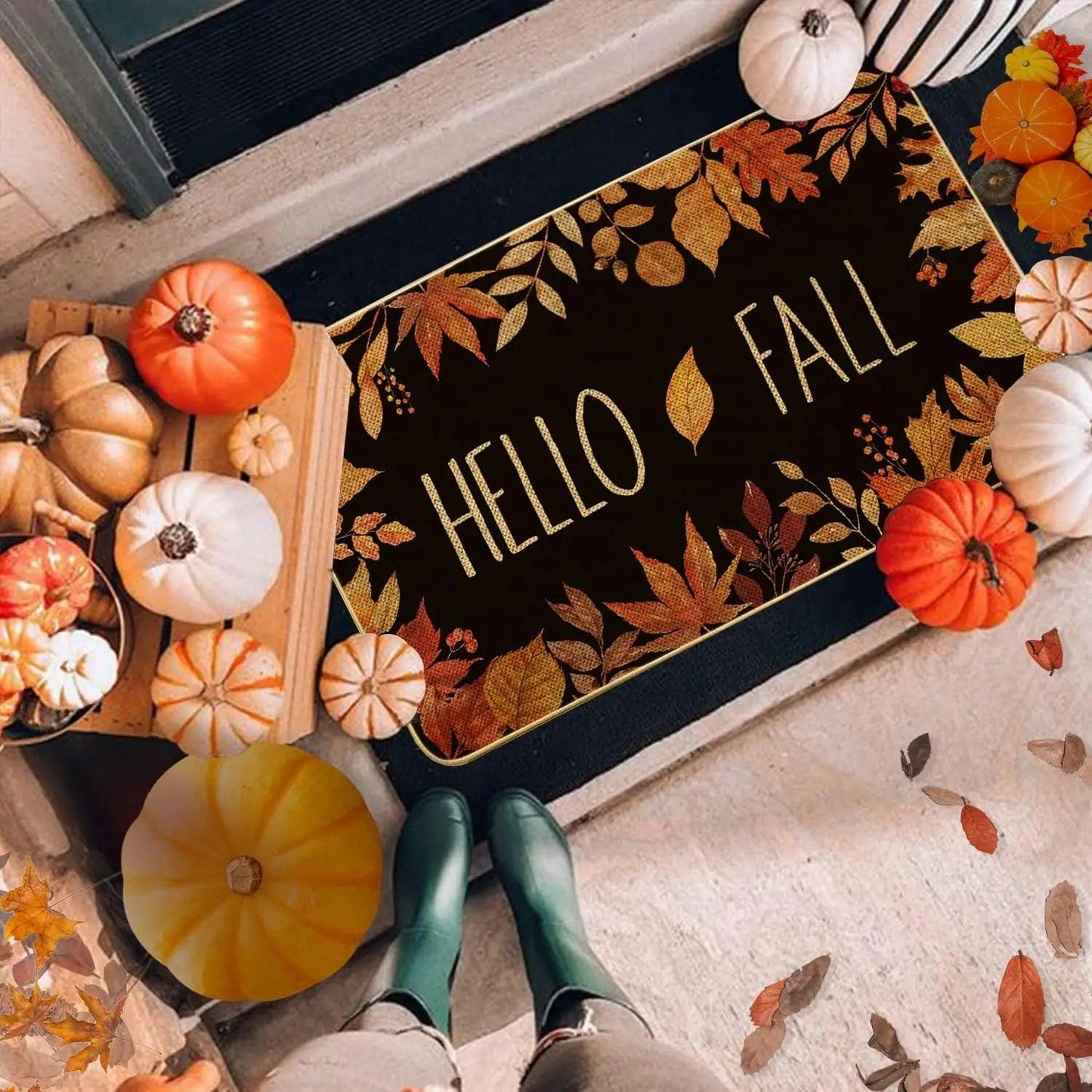 Autumn Harvest Welcome Mat