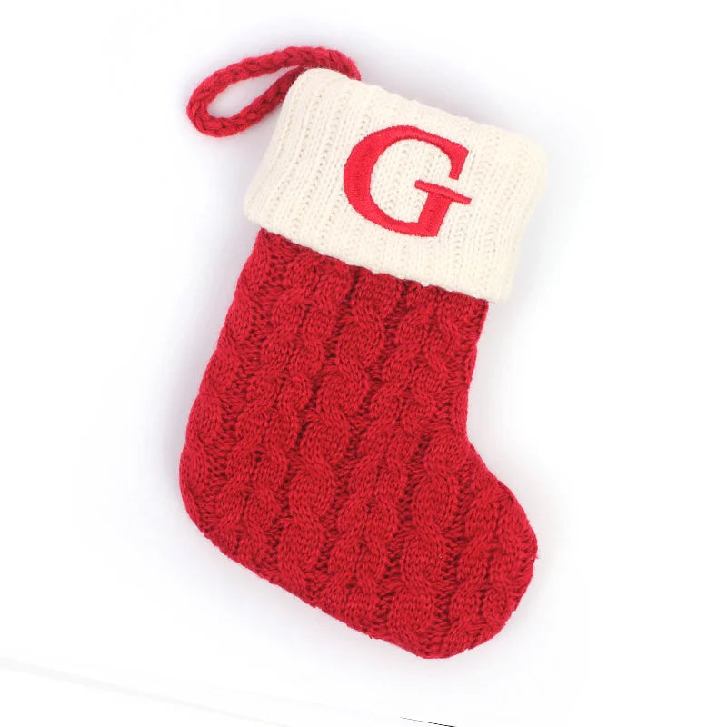 Christmas Stockings – Alphabet Knit Décor