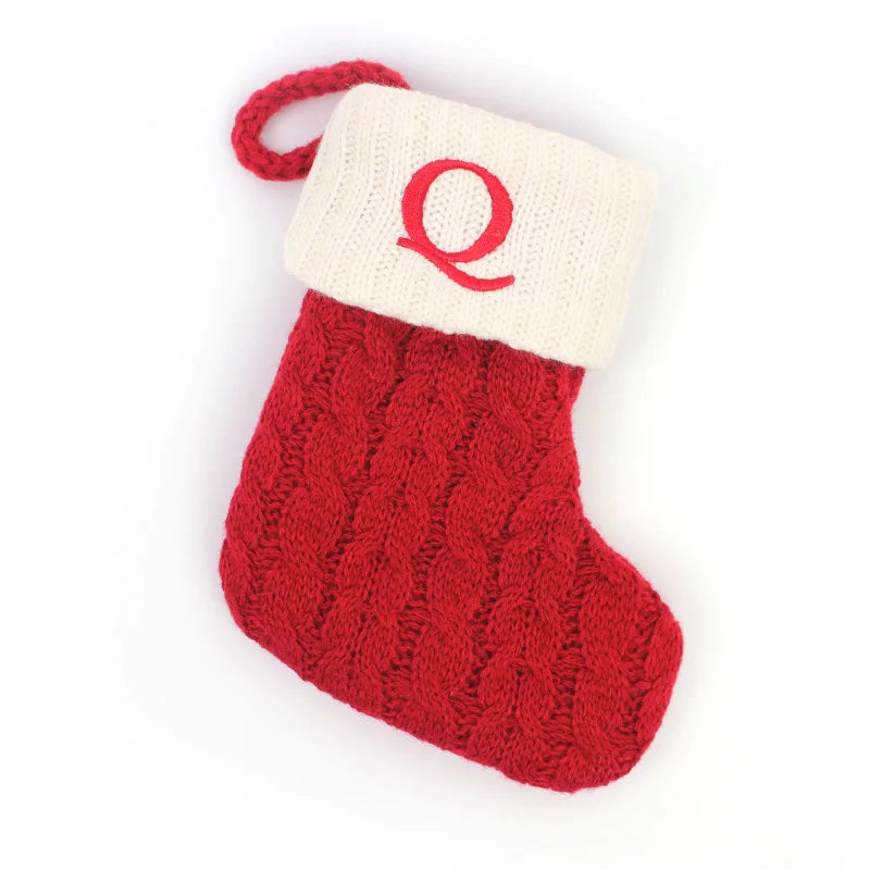 Christmas Stockings – Alphabet Knit Décor