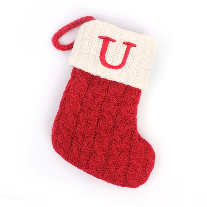 Christmas Stockings – Alphabet Knit Décor