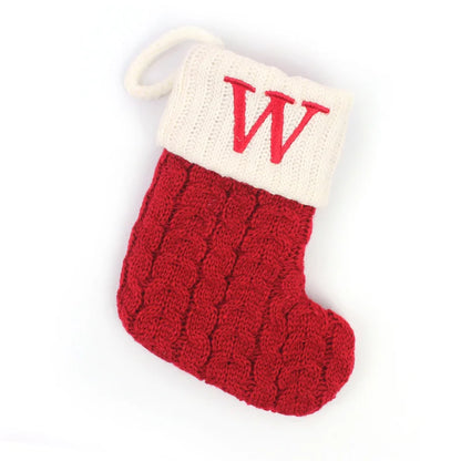 Christmas Stockings – Alphabet Knit Décor