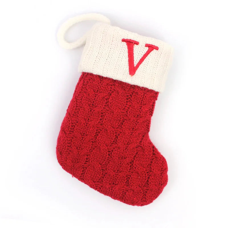 Christmas Stockings – Alphabet Knit Décor