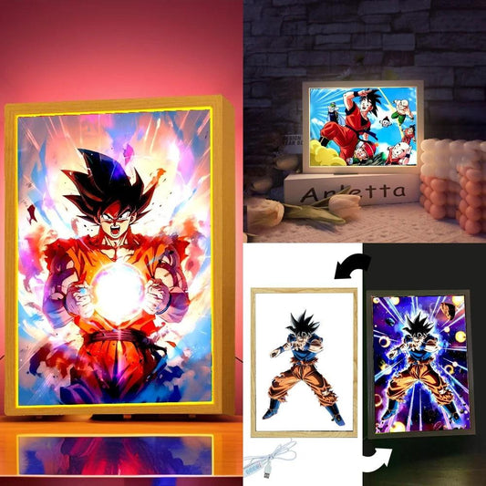 Dragon Ball Z Light Painting Photo Frame