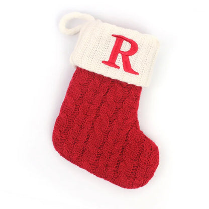 Christmas Stockings – Alphabet Knit Décor