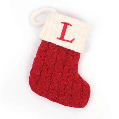 Christmas Stockings – Alphabet Knit Décor