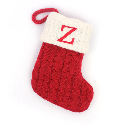 Christmas Stockings – Alphabet Knit Décor