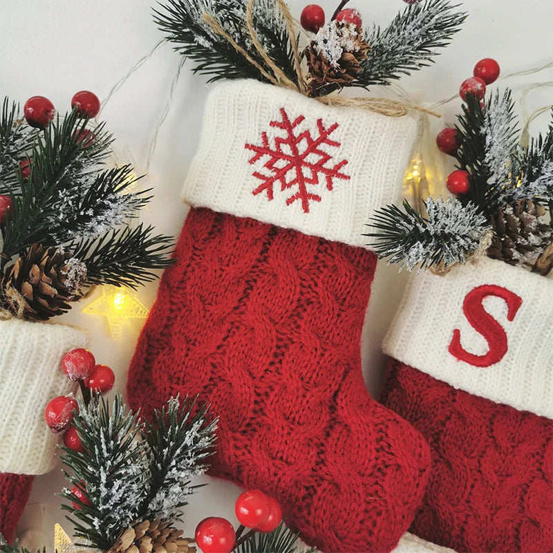 Christmas Stockings – Alphabet Knit Décor