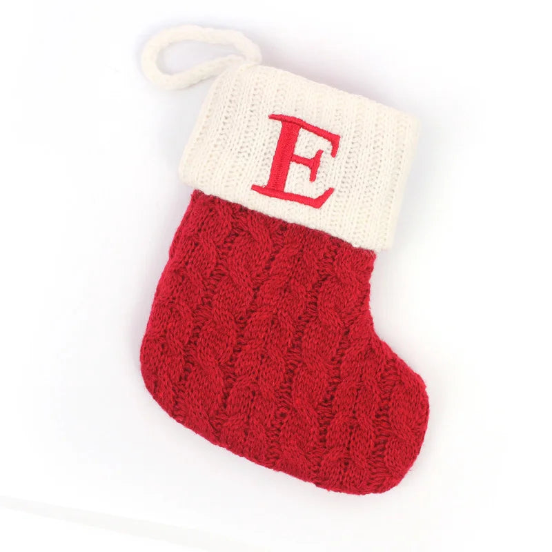 Christmas Stockings – Alphabet Knit Décor