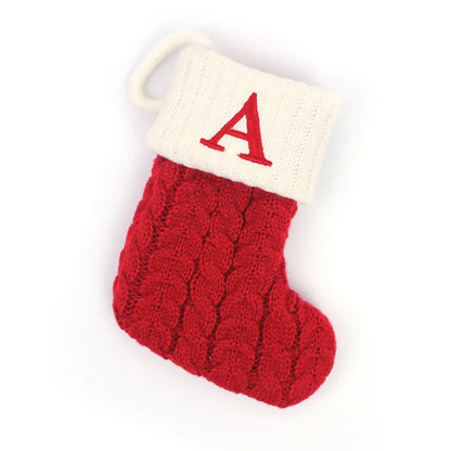 Christmas Stockings – Alphabet Knit Décor