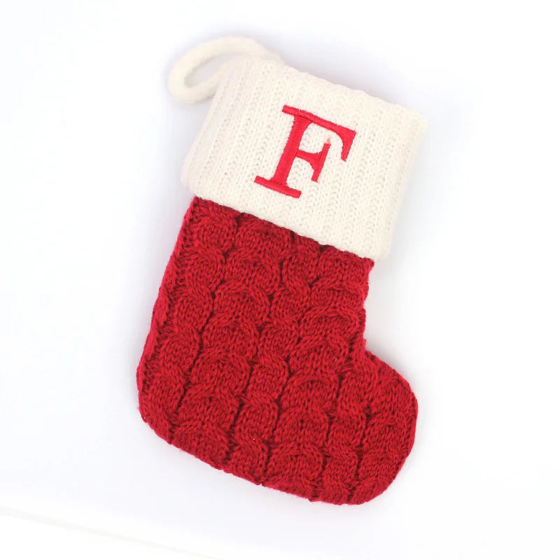 Christmas Stockings – Alphabet Knit Décor