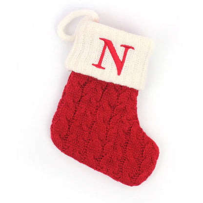 Christmas Stockings – Alphabet Knit Décor