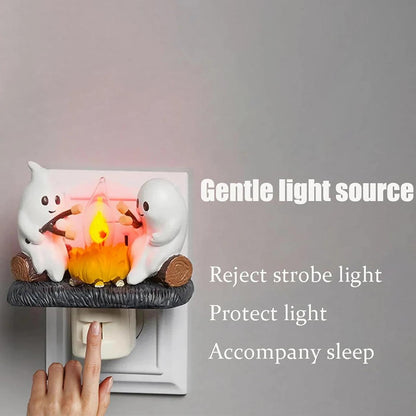 Ghostly Glow Campfire Lamp