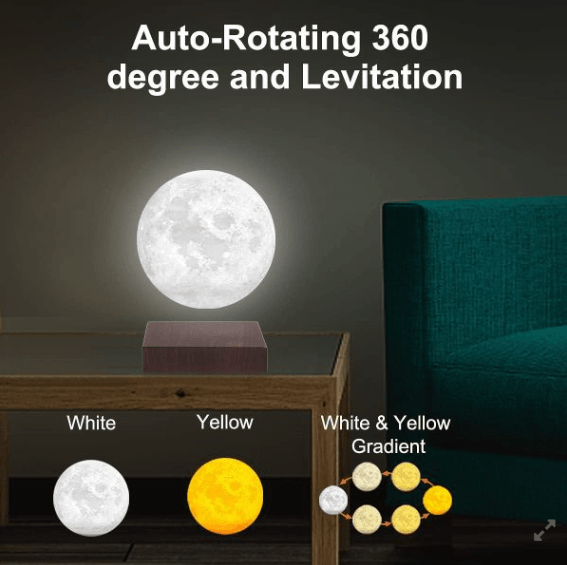 Night Light Levitating Moon Lamp